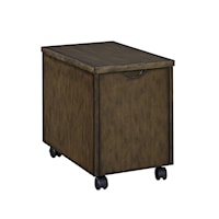 Contemporary Mobile File Cabinet with Casters