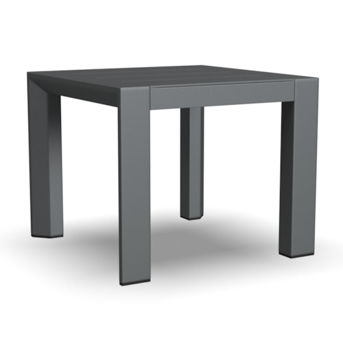 Contemporary Outdoor Square End Table