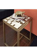 homestyles Geometric Ii Contemporary Mosaic Tile Console Table
