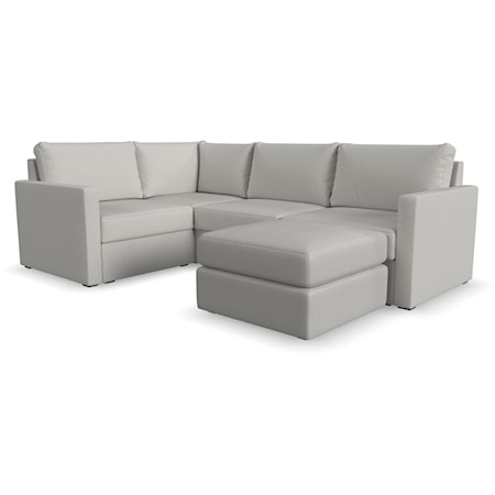 Sectional Sofa with Ottoman