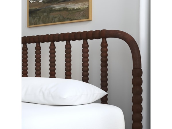 Queen Spindle Bed and Two Nightstands