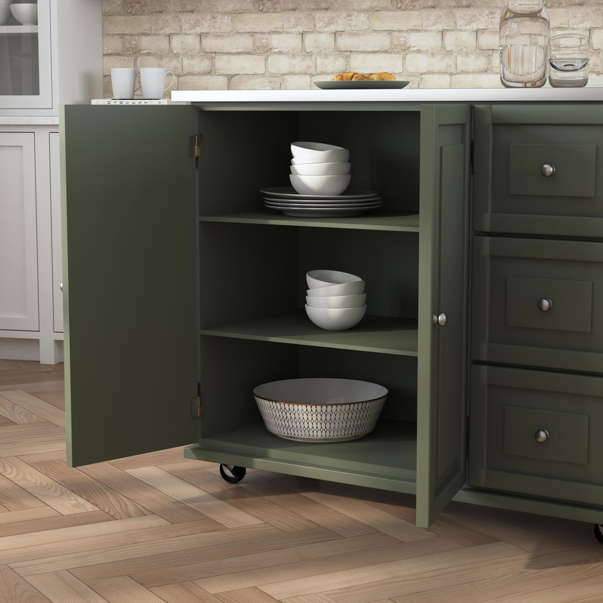 homestyles Dolly Madison Drop Leaf Kitchen Cart