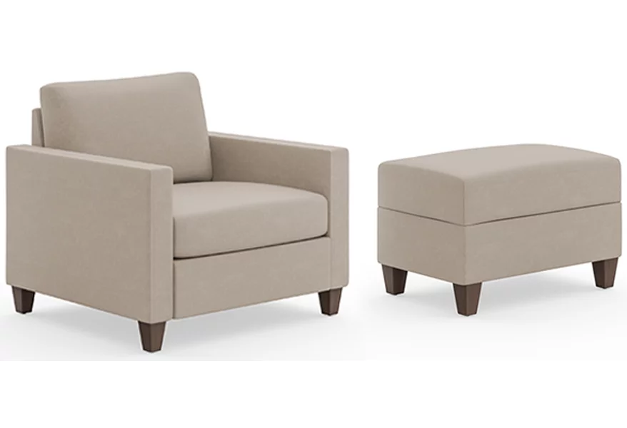 Dylan Chair and Ottoman Set  by homestyles at Sam Levitz Furniture