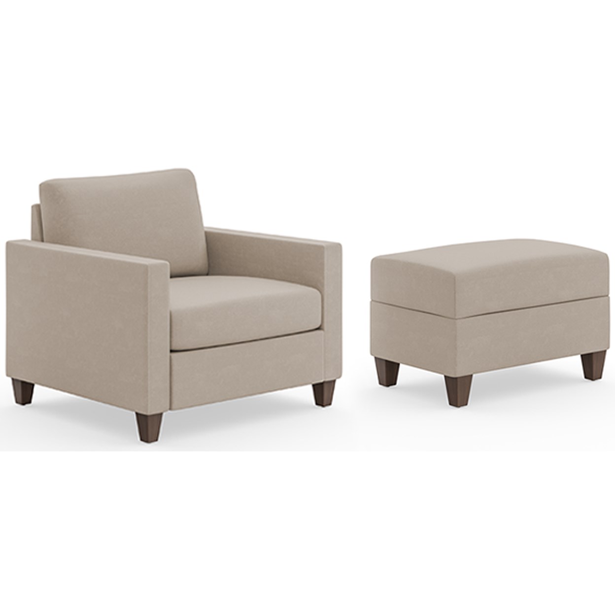 homestyles Dylan Chair and Ottoman Set