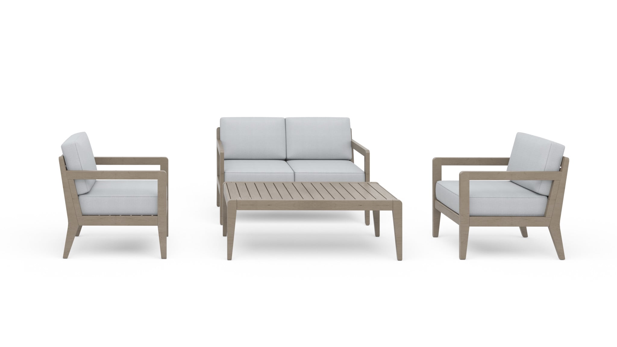 Outdoor 4-Piece Loveseat Set
