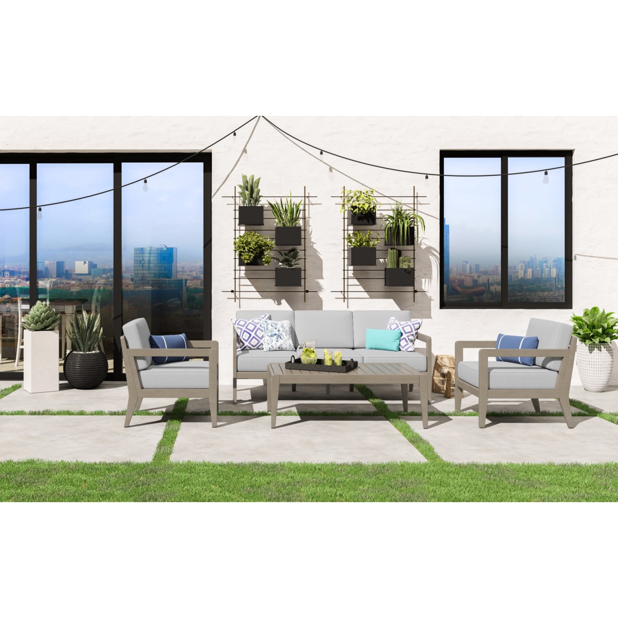 homestyles Sustain Outdoor 4-Piece Sofa Set