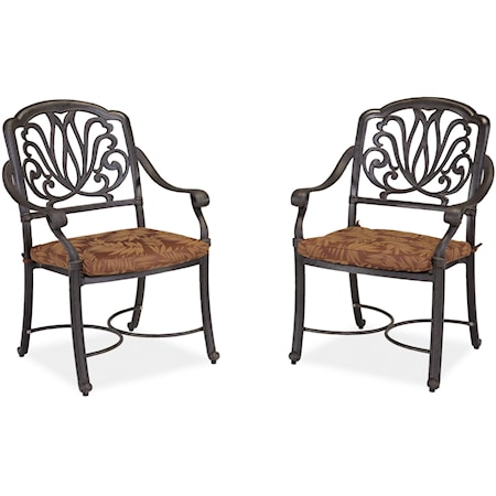 Set of 2 Outdoor Dining Chairs