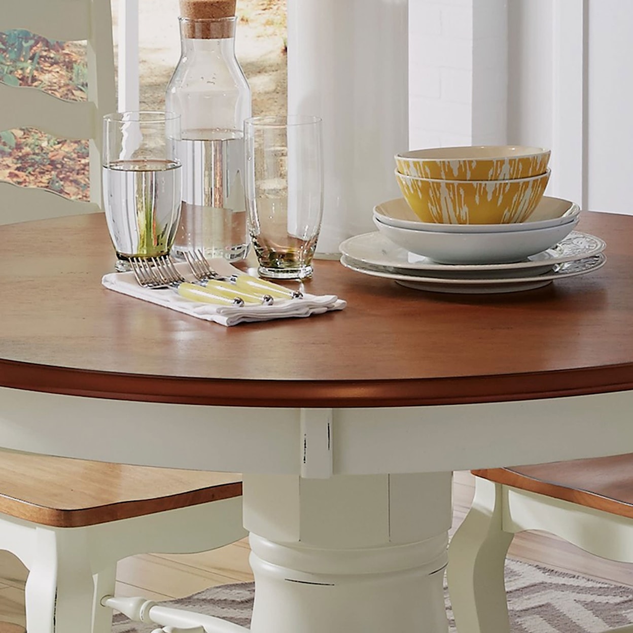 homestyles French Countryside Pedestal Dining Table