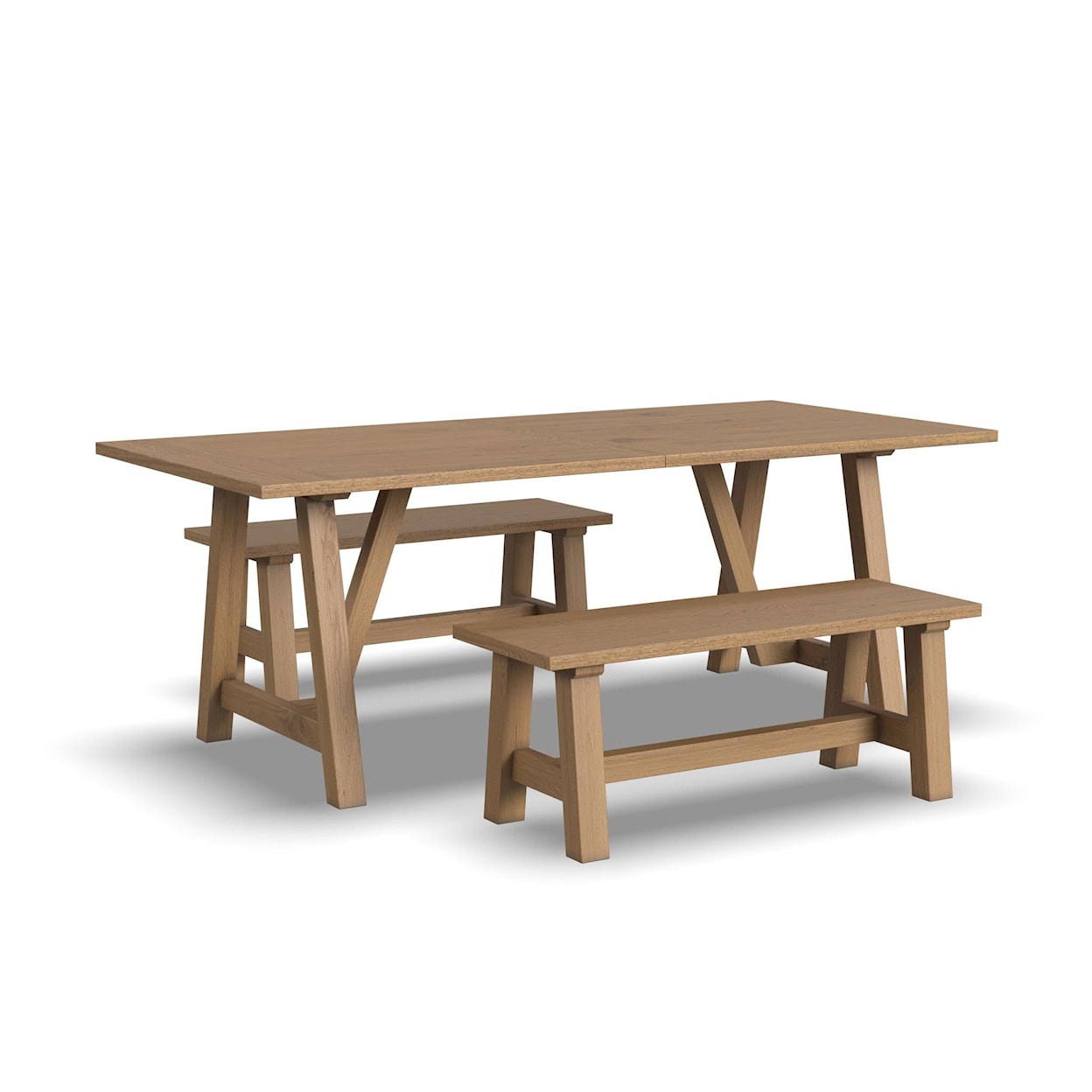 homestyles Trestle Dining Table with Benches