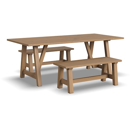 Dining Table with Benches