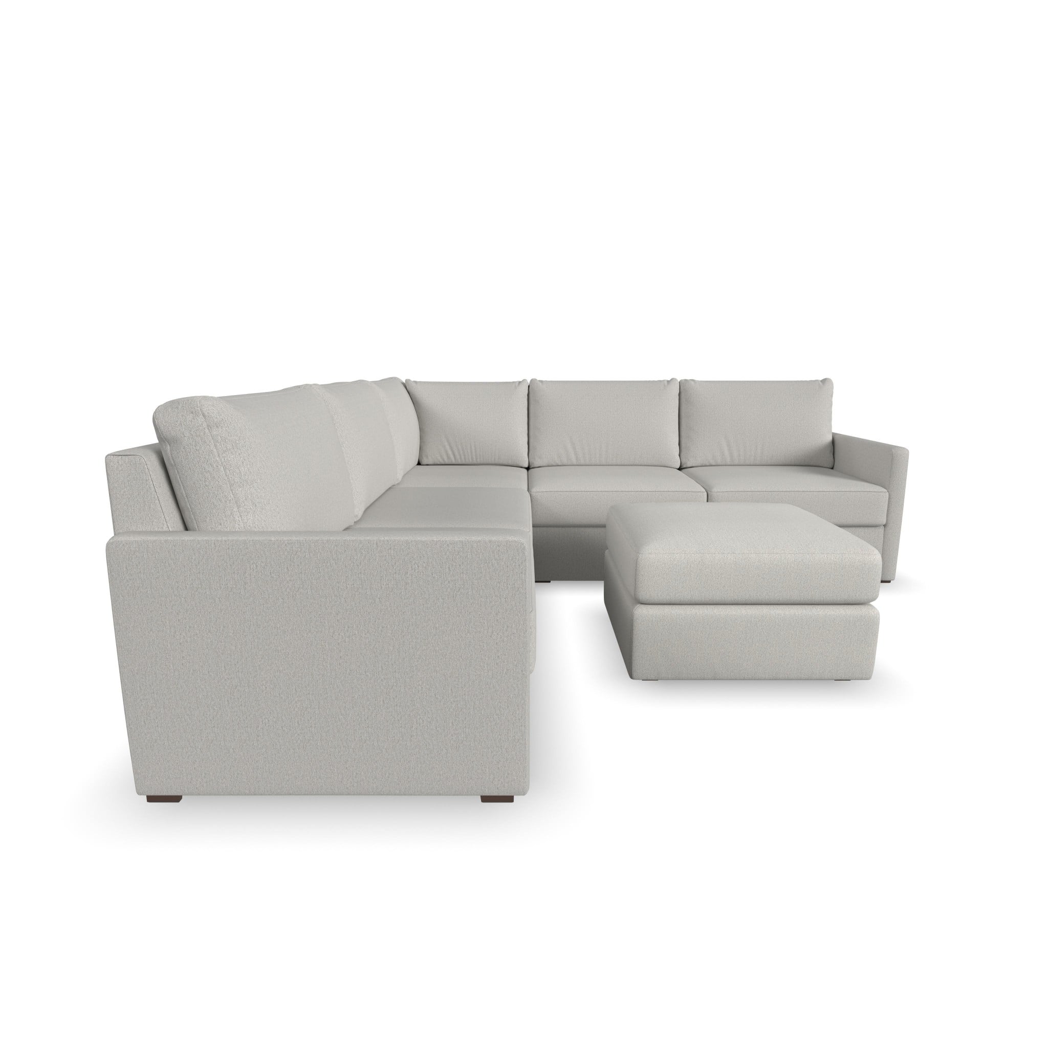 Flexsteel Flex 5-Piece Sectional Sofa with Ottoman