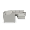 Flexsteel Flex 5-Piece Sectional with Ottoman