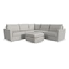 Flexsteel Flex Sectional Sofa with Ottoman