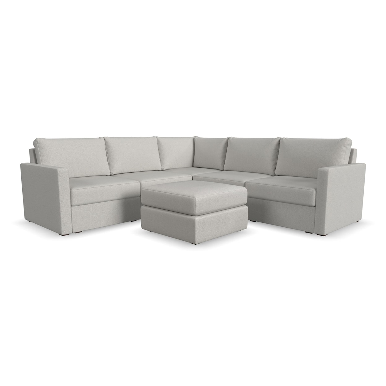 Flexsteel Flex Sectional Sofa with Ottoman