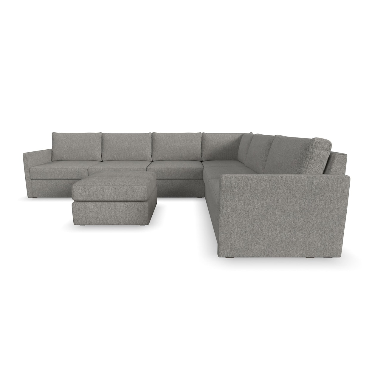 Flexsteel Flex 6-Piece Sectional with Ottoman