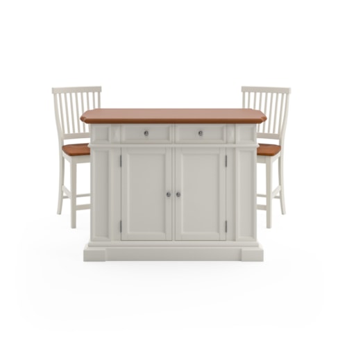 Traditional 3-Piece Kitchen Island Set