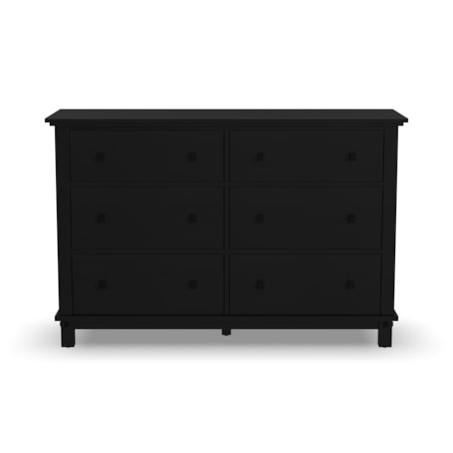 Casual 6-Drawer Dresser