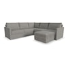 Flexsteel Flex 5-Piece Sectional with Storage Ottoman