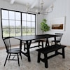 homestyles Trestle Dining Table with Benches