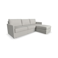 Transitional Sofa with Ottoman