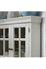 homestyles Bay Lodge Cottage Style Corner Cabinet with Adjustable Shelves