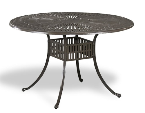 Traditional Outdoor Dining Table with Umbrella Hole