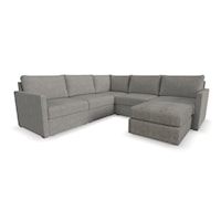 Transitional 5-Piece Sectional Sofa and Ottoman