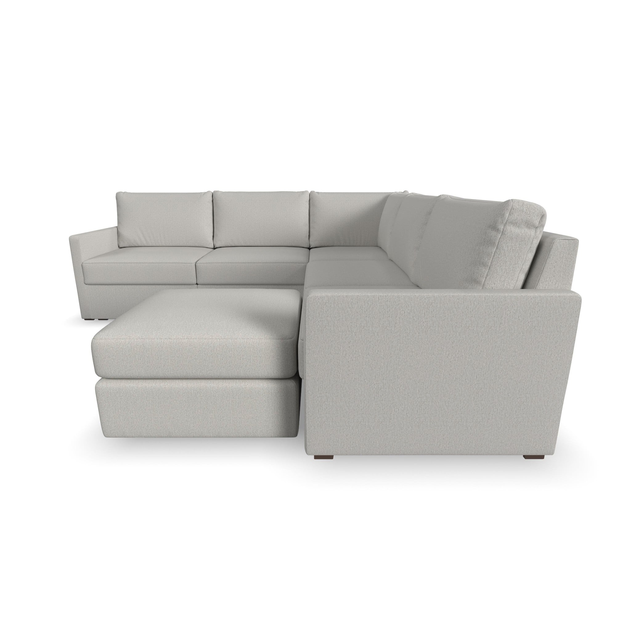 Flexsteel Flex 5-Piece Sectional Sofa with Ottoman