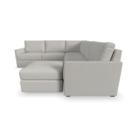 5-Piece Sectional Sofa with Ottoman