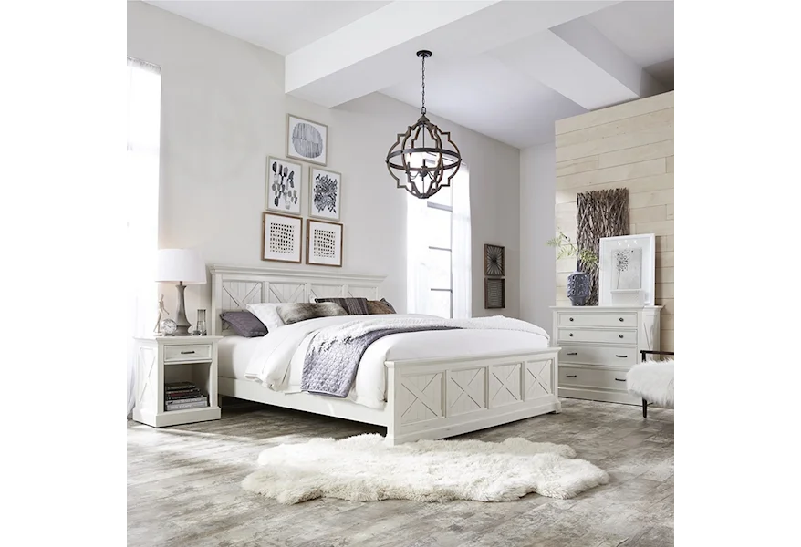 Bay Lodge King Bed, Nightstand and Chest by homestyles at Sam Levitz Furniture