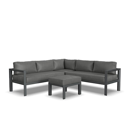 Sectional Sofa with Ottoman