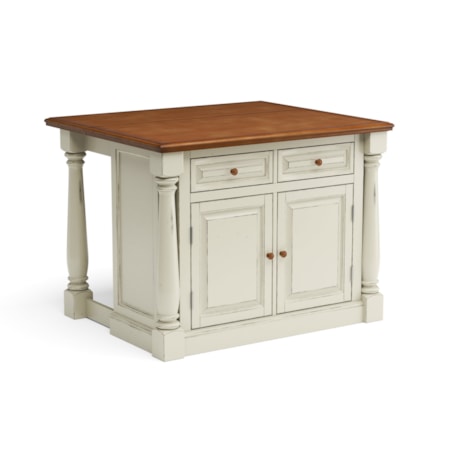 Kitchen Island with Wood Top