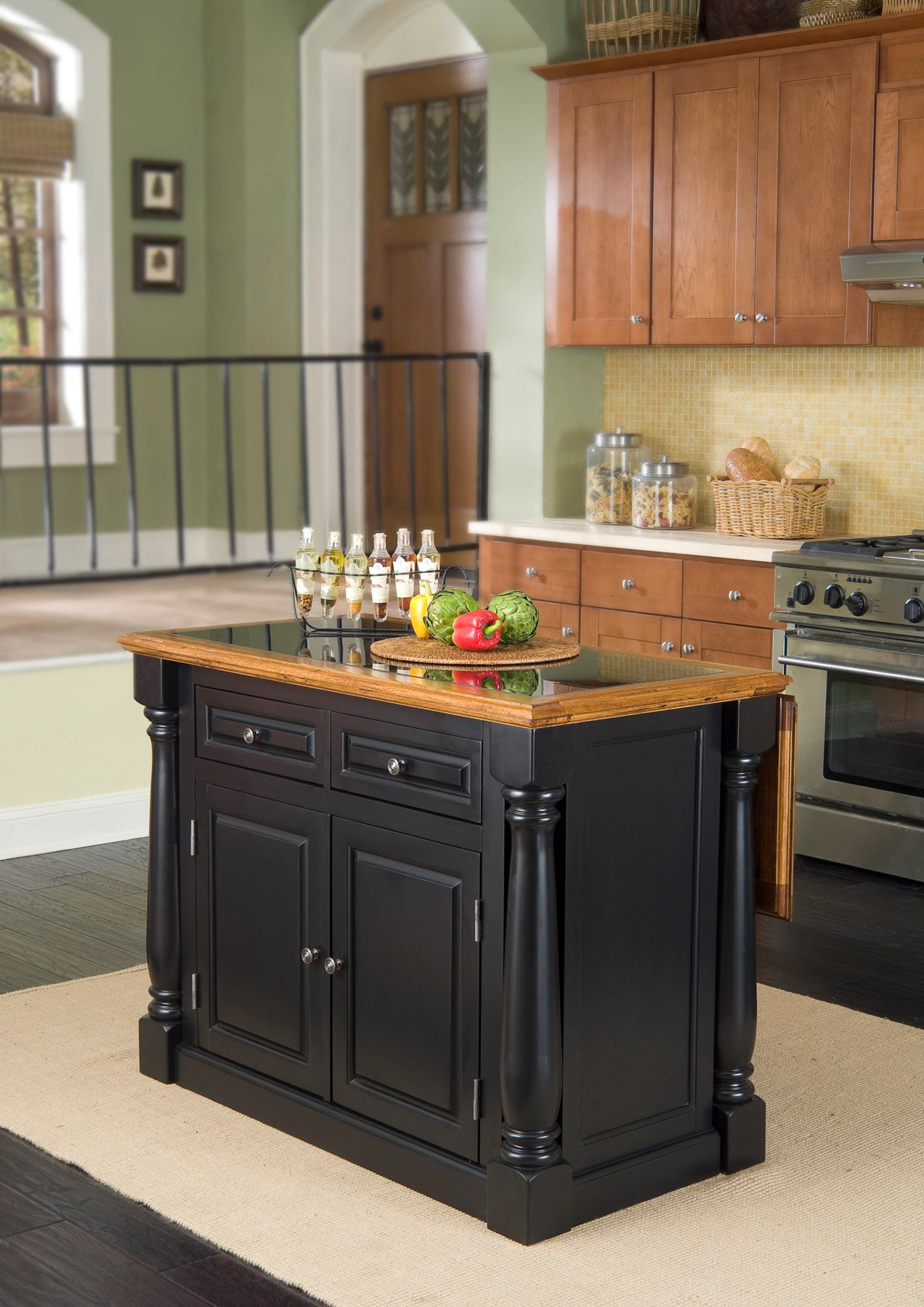 Kitchen Island with Granite Top