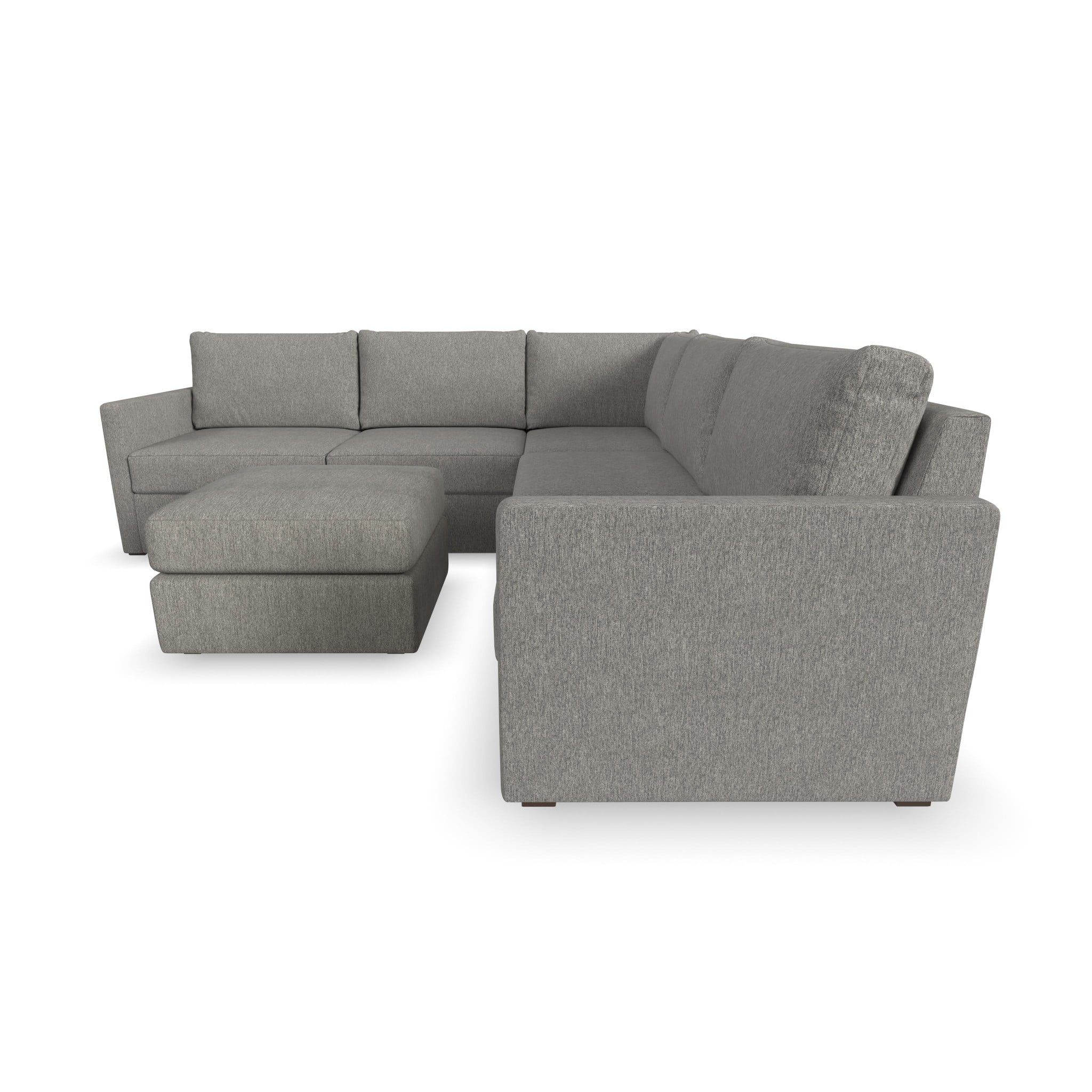 Flexsteel Flex 5-Piece Sectional Sofa with Ottoman