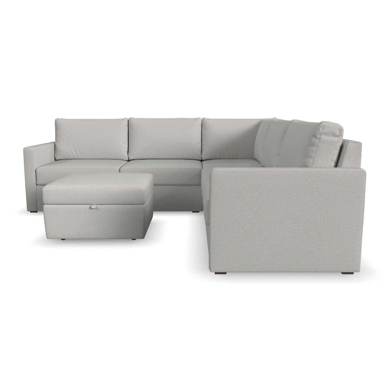 Flexsteel Flex Sectional Sofa with Storage Ottoman