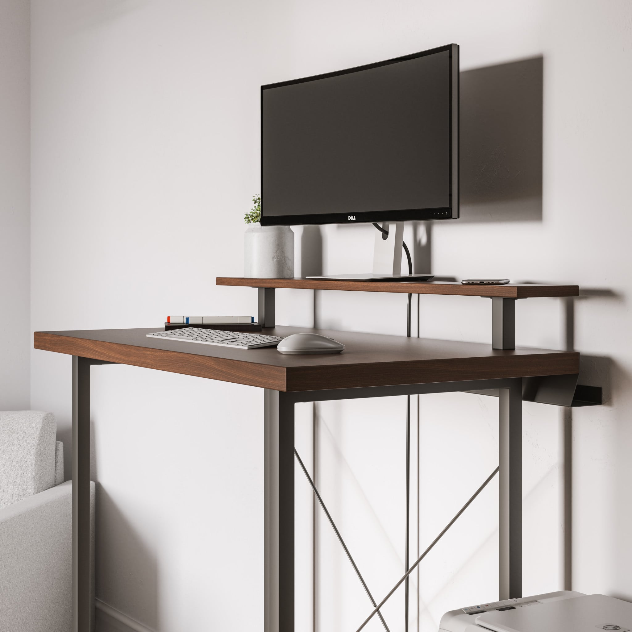 Standing Desk with Monitor Stand