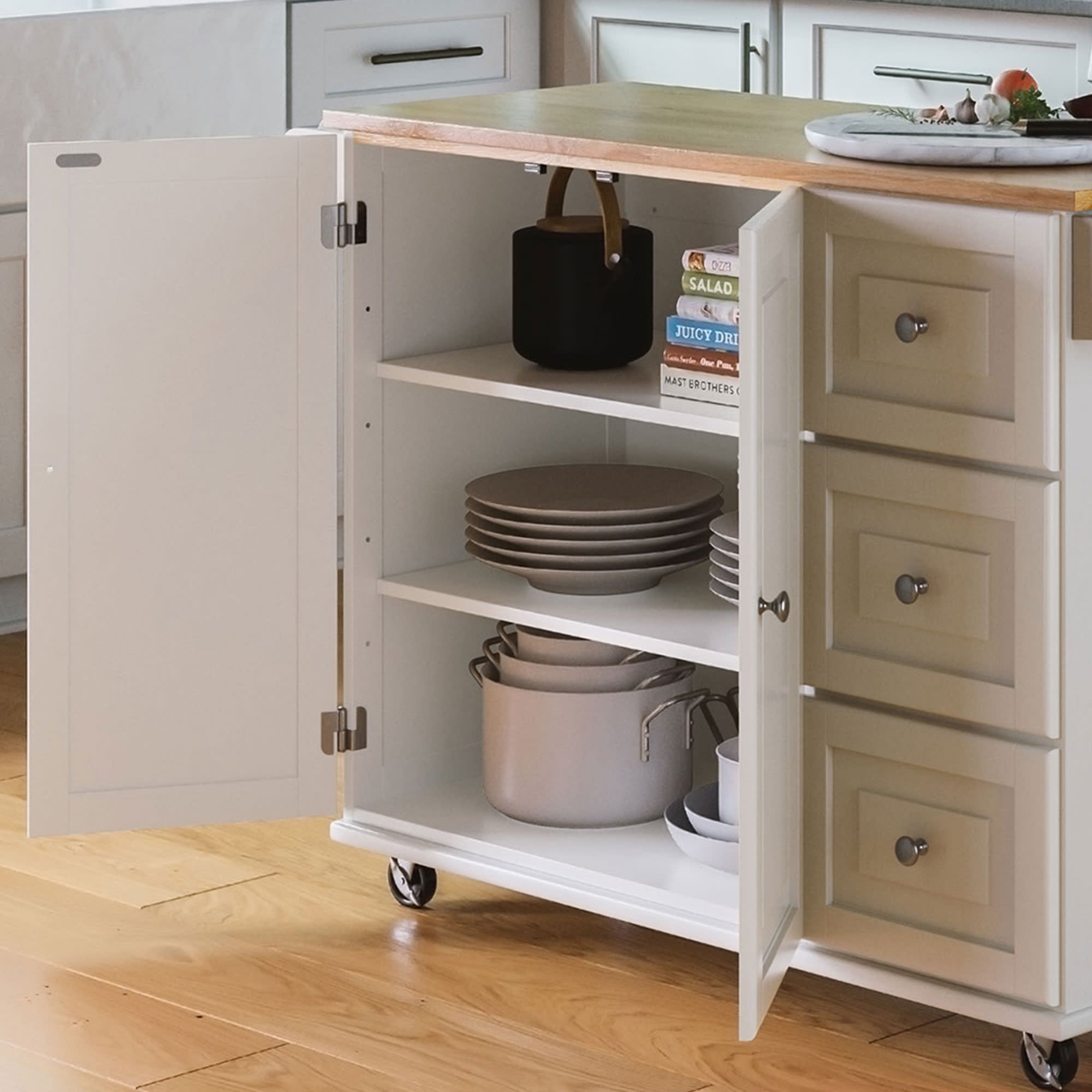 homestyles Blanche Kitchen Cart