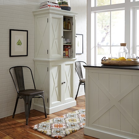 Cottage Style Pantry with Adjustable Shelves