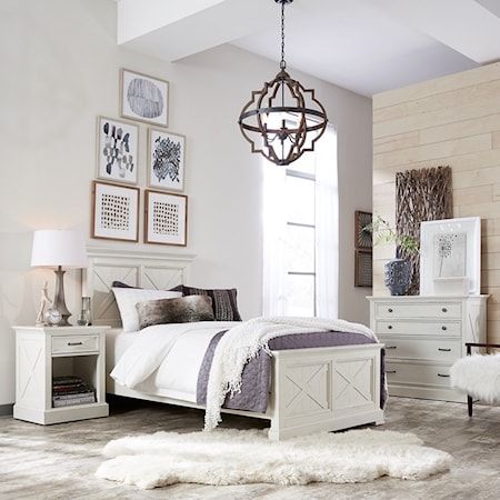 Twin Bed, Nightstand and Chest