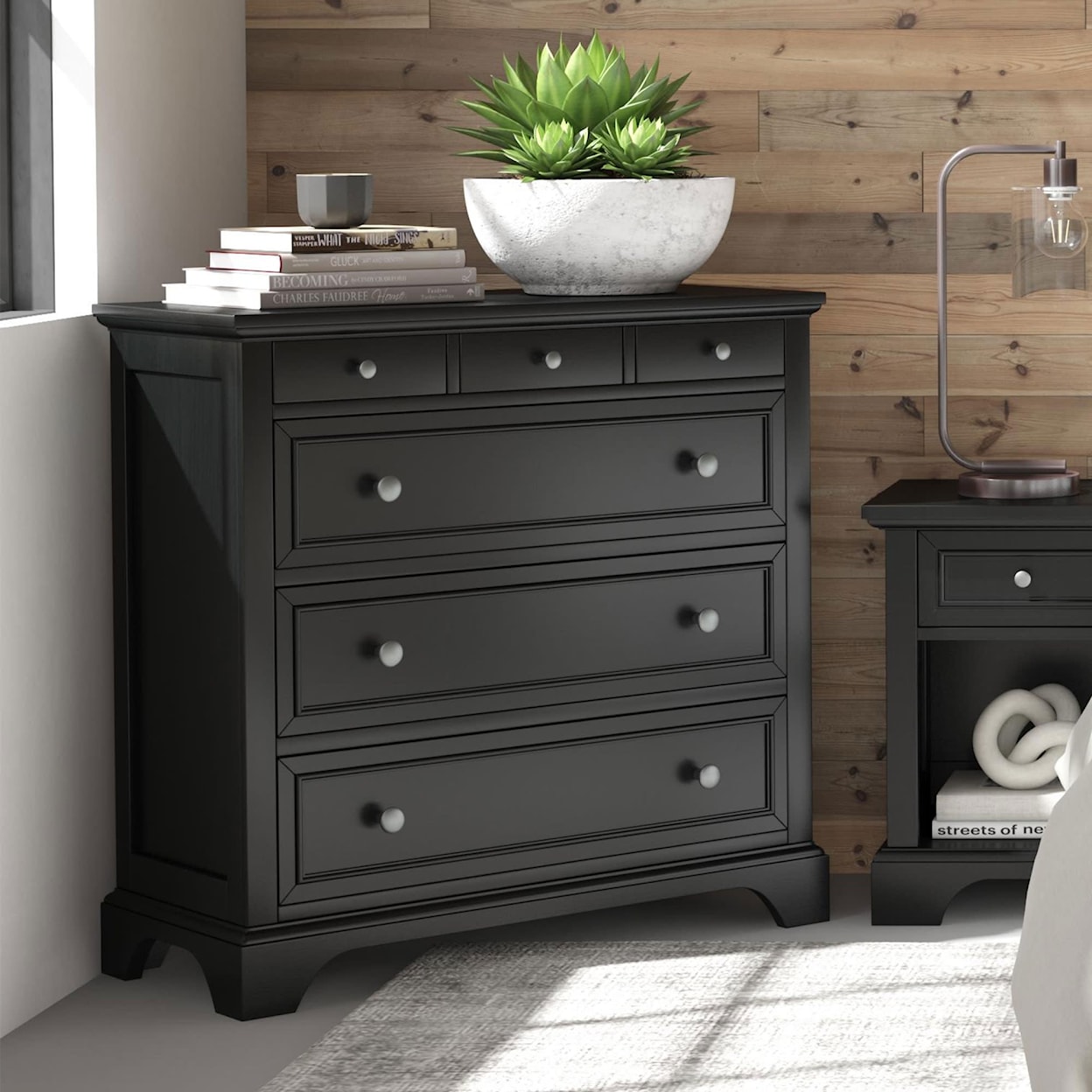 homestyles Bedford Queen Bed, Nightstand, & Chest