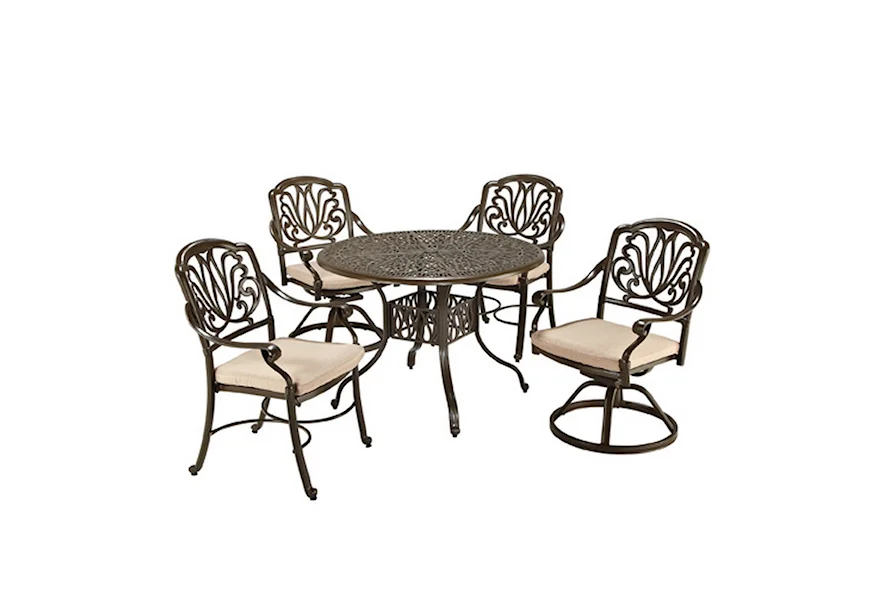 Capri 5 Piece Outdoor Dining Set by homestyles at Corner Furniture