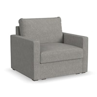 Transitional Accent Chair with Track Arms