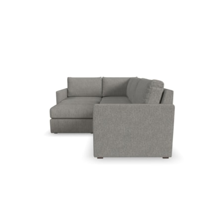 4-Piece Sectional Sofa with Ottoman