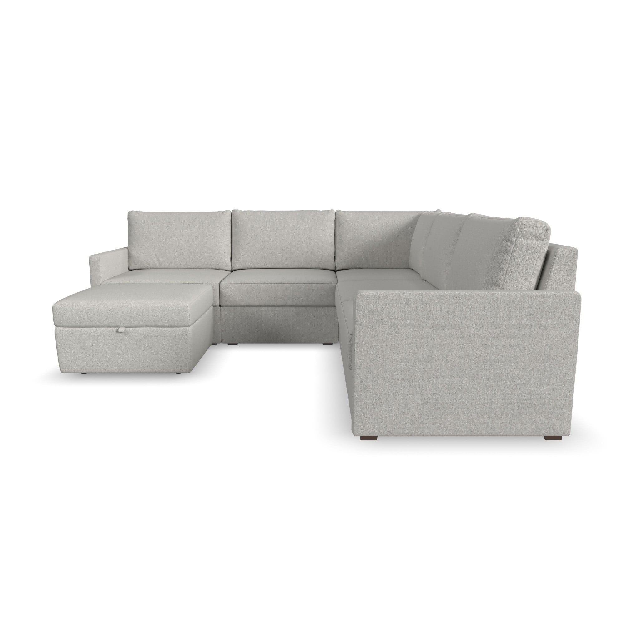 Flexsteel Flex 5-Piece Sectional Sofa with Storage Ottoman