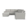 Flexsteel Flex 5-Piece Sectional with Storage Ottoman