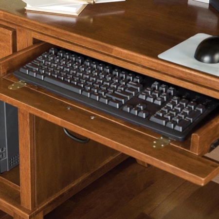 Double Pedestal Desk and Hutch