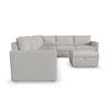 Flexsteel Flex Sectional Sofa with Storage Ottoman