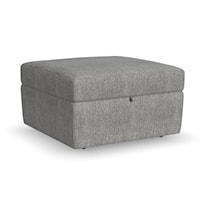 Transitional Square Storage Ottoman