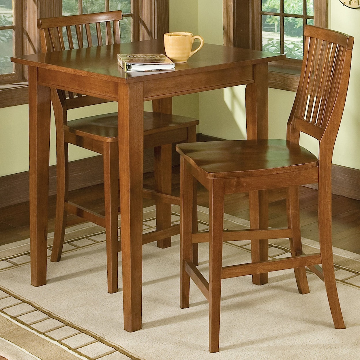 homestyles Arts and Crafts Counter Height Bistro Table
