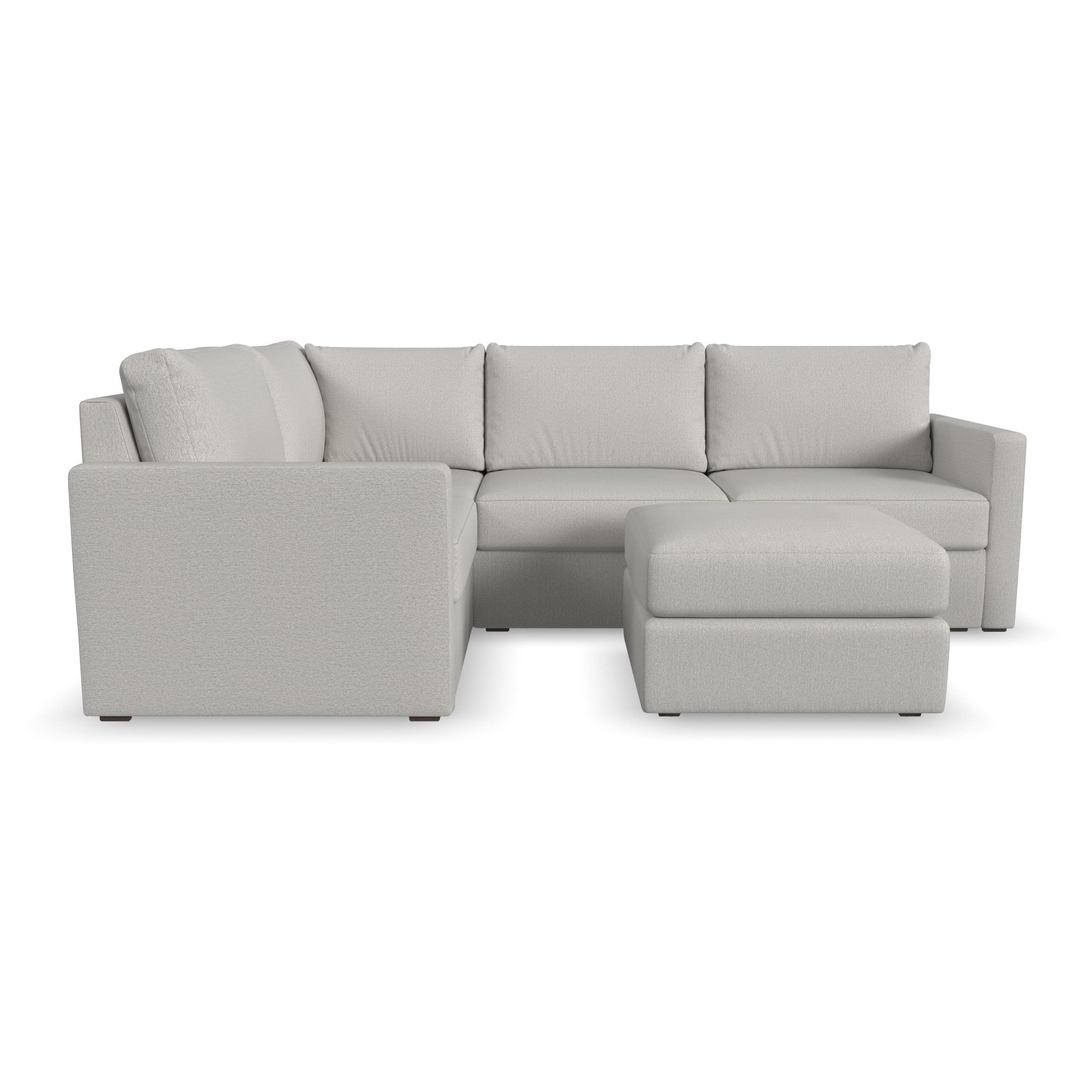 Flexsteel Flex 4-Seat Sectional Sofa with Ottoman
